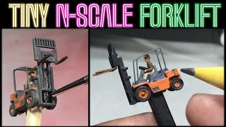 Highly Detailed Forklift Nscale White Metal Kit Build Beginner Guide [upl. by Tristram394]