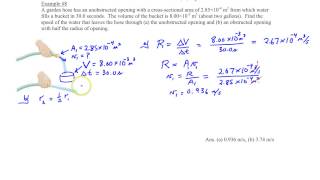 Chapter 11 Example 8 Garden Hose [upl. by Leinehtan]