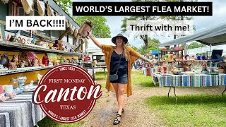 IM BACK Thrifting The World’s Largest Flea Market  Canton Texas First Monday Trade Days [upl. by Borras]