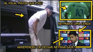 Reação do presidente do PSG ao ver que Neymar vestiu a camisa do AL Hilal [upl. by Monika430]