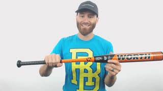 Review Worth Mach 1 428 Cobra Jet XXL USSSA Slow Pitch Softball Bat WMCH12 [upl. by Nosak]