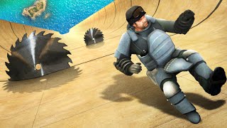 GTA 5 FunnyCrazy Ragdolls episode 34 Juggernaut Trevor [upl. by Ydnec]