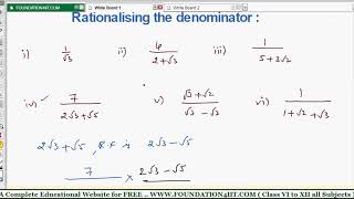 Rationalize  Rationalize the denominator  How to Rationalize the Denominator  Rationalization [upl. by Latsyk]