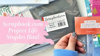 Scrapbookcom Haul  Project Life 2024 Staples [upl. by Cornew]