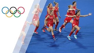 Gold for Great Britain in Womens Hockey [upl. by Kata]