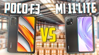 XIAOMI MI 11 LITE VS POCO F3 Сравнение лучших смартфонов до 30000 рублей [upl. by Macintosh]