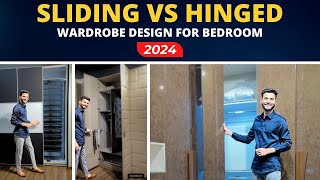 Wardrobe design for bedroom 2024 in Hindi Series  sliding vs hinged wardrobe doors by Houmeindia [upl. by Aissatsan]