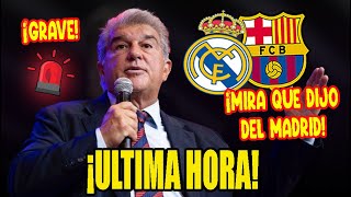 ¡EXPLOTA LA BOMBA ¡DENUNCIA A LAPORTA ¡ATACA AL MADRID  NOTICIAS DEL REAL MADRID HOY [upl. by Odlabu]