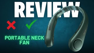 JISULIFE Portable Neck Fan Hands Free Bladeless Fan  Review [upl. by Reggie907]