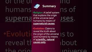 Evolution is a RELIGION Evolution uses SUPERNATURAL causes to explain the origin of the universe [upl. by Castara]