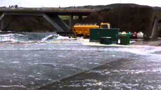 Helmsdale harbour waves [upl. by Seyler]