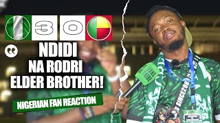 NIGERIA 30 BENIN REPUBLIC  Kurotams  NIGERIAN FANS REACTION  2025 AFCON Qualifiers 202324 [upl. by Alegna]