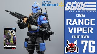 GI Joe Classified Series 76 RANGE VIPER Cobra Walmart Exclusive Figure Review [upl. by Merril]