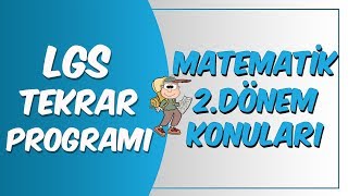 8Sınıf Matematik 2Dönem Konuları [upl. by Paulita576]