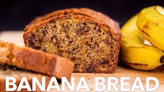 Moist Banana Bread Recipe  Sweet Bread [upl. by Keily687]