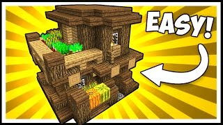 COMPACT amp EFFICIENT WOODEN HOUSE  Minecraft Tutorial [upl. by Otero]