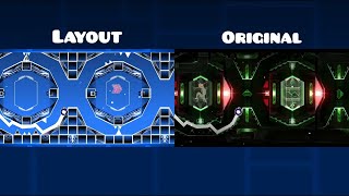 Cytokinesis Layout vs Original  Geometry Dash [upl. by Leahsim]