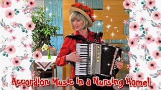 Accordion music in a nursing home  Gezellige accordeonmuziek in verzorgingshuis [upl. by Airenahs]