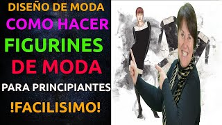 Como DIBUJAR FIGURINES DE MODA 👗 🔥 para PRINCIPIANTES💖 MUY FACIL [upl. by Muscolo]