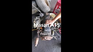 Nissan Vanette C22 A15 15liter Used Petrol Engine Start Up with Bad Carburetor [upl. by Auqemahs]