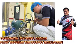 Flow Transmitter  Yokogawa AXF015G  Output Signal Simulation to Controller  Tagalog Tutorial [upl. by Haimerej928]