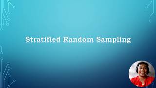 Stratified Random Sampling Tagalog [upl. by Hildagarde]