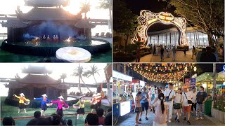 75 Xem múa RỐI NƯỚC amp dạo VUIFEST bazaar ở thị trấn Hoàng Hôn An Thới Phú Quốc [upl. by Sluiter]