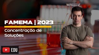 Questão FAMEMA2023  Concentração de Soluções [upl. by Myrt]