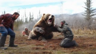 Grizzly Shot 9 Times With Rifle And Still Ambushes Hunters [upl. by Tiffani]