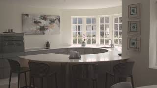 JKS Bordplader templates a round countertop with the Proliner [upl. by Marasco]