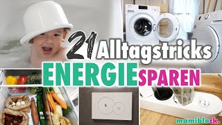 21 Tipps zum Geld und Energie sparen für Familien  Alltagstricks [upl. by Prader]