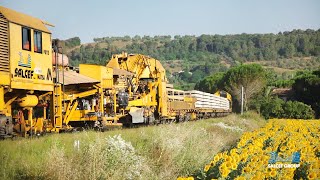 Renewal of the CecinaVolterra railway line  Rinnovamento ferroviario [upl. by Porett]