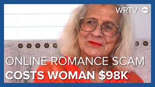 84yearold woman loses 98K in online romance scam [upl. by Ahcsatan737]