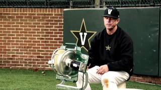 Infield Flyball Drills with Vanderbilt Baseball coach Tim Corbin and ATEC machines [upl. by Aimaj]