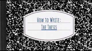 How to Write The Thesis for the DBQ and LEQ APUSH Writing [upl. by Wilde35]