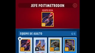 Jurassic world alive 4 Fighting postimetrodon boss with new indominus rex gen 2 [upl. by Aretta]