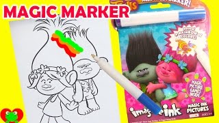 Trolls Imagine Ink Coloring Magic Marker and Surprises [upl. by Freddy997]