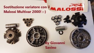 Montaggio Variatore Malossi multivar 2000 Kymco Variator assembly Malossi multivar 2000 sub ENGITA [upl. by Adnic]