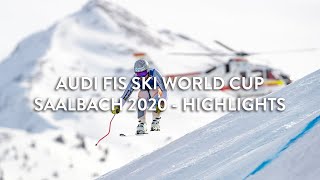 Highlights Audi FIS Skiweltcup Abfahrt 2020 Saalbach [upl. by Adnat]