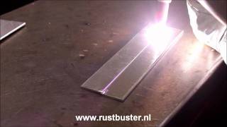 Aluminium TIG lassen vloeien AC GTAW alu melt [upl. by Ahseat]