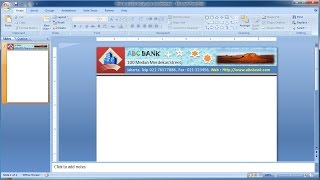 PowerPoint Training How to Quickly Design Your Own Letterhead in PowerPoint [upl. by Acirretal]