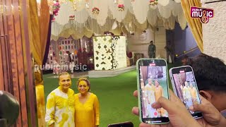 ANIL AMBANI WITH WIFE amp SON ANMOL amp OTHERS AT HALDI CELEBRATION OF ANANT AMBANI amp RADHIKA [upl. by Elburr998]