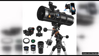 Telescope 150EQ Reflector Telescope for Adults Astronomy Review [upl. by Meehan27]