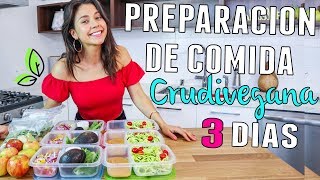 PREPARACIÓN DE COMIDA CRUDIVEGANA PARA BAJAR DE PESO 🌿Yovana [upl. by Reichert]