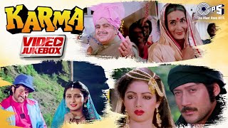 Karma Movie All Songs  Video Jukebox  Dilip Kumar Nutan  Sridevi Jackie Shroff  Anil Kapoor [upl. by Aimahc557]