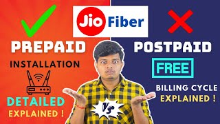 Jio Fiber Prepaid Vs Postpaid Which is Better   Jio Fiber Installation Detailed Explained [upl. by Niamor829]