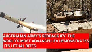 AUSTRALIAN ARMY’S REDBACK IFV THE WORLD’S MOST ADVANCED IFV DEMONSTRATES ITS LETHAL BITES [upl. by Anirret]