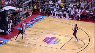 Paul George Gruesome Leg Injury in Team USA Basketball Showcase HD [upl. by Ydac347]