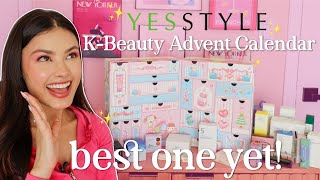 Unboxing the YesStyle 2024 KBeauty Advent Calendar ✨ 500 of KBeauty for 165 [upl. by Ayatnwahs]