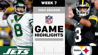 New York Jets vs Pittsburgh Steelers Game Highlights  NFL 2024 Season Week 7 [upl. by Siwel]